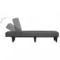 Preview: Chaiselongue Dunkelgrau Stoff