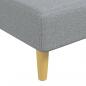 Preview: Schlafsofa in L-Form Hellgrau 279x140x70 cm Stoff