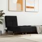Preview: ARDEBO.de - Chaiselongue Schwarz Samt