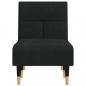 Preview: Chaiselongue Schwarz Samt