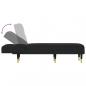 Preview: Chaiselongue Schwarz Samt