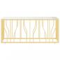 Preview: Couchtisch 110x45x45 cm Edelstahl und Glas