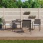 Preview: ARDEBO.de - 5-tlg. Garten-Essgruppe mit Kissen Poly Rattan und Stahl