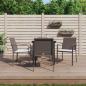 Preview: ARDEBO.de - 5-tlg. Garten-Essgruppe mit Kissen Poly Rattan und Stahl