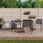 Preview: ARDEBO.de - 5-tlg. Garten-Essgruppe mit Kissen Poly Rattan und Stahl