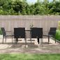 Preview: ARDEBO.de - 7-tlg. Garten-Essgruppe mit Kissen Poly Rattan und Stahl