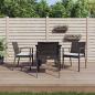 Preview: ARDEBO.de - 5-tlg. Garten-Essgruppe mit Kissen Poly Rattan und Stahl