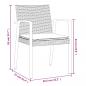 Preview: 9-tlg. Garten-Essgruppe mit Kissen Poly Rattan und Stahl