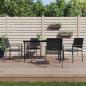 Preview: ARDEBO.de - 5-tlg. Garten-Essgruppe Poly Rattan und Stahl