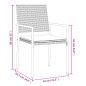 Preview: 7-tlg. Garten-Essgruppe mit Kissen Poly Rattan und Stahl