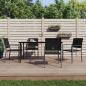 Preview: ARDEBO.de - 5-tlg. Garten-Essgruppe Poly Rattan und Stahl