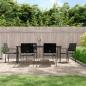 Preview: ARDEBO.de - 7-tlg. Garten-Essgruppe Poly Rattan und Stahl