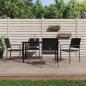 Preview: ARDEBO.de - 5-tlg. Garten-Essgruppe Poly Rattan und Stahl
