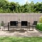 Preview: ARDEBO.de - 7-tlg. Garten-Essgruppe mit Kissen Poly Rattan und Stahl
