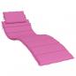 Preview: Sonnenliegen-Auflage Rosa Oxford-Gewebe