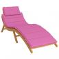 Preview: Sonnenliegen-Auflage Rosa Oxford-Gewebe