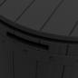 Preview: 3-in-1 Gartenbox Schwarz Polypropylen