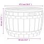 Preview: 3-in-1 Gartenbox Schwarz Polypropylen