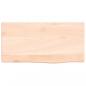 Preview: Wandregal 40x20x4 cm Massivholz Eiche Unbehandelt