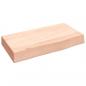 Preview: Wandregal 40x20x6 cm Massivholz Eiche Unbehandelt