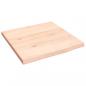 Preview: Wandregal 40x40x2 cm Massivholz Eiche Unbehandelt