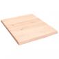 Preview: Wandregal 40x50x2 cm Massivholz Eiche Unbehandelt