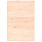Preview: Wandregal 40x60x2 cm Massivholz Eiche Unbehandelt