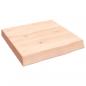 Preview: Wandregal 40x40x(2-6) cm Massivholz Eiche Unbehandelt