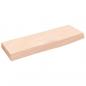 Preview: Wandregal 60x20x4 cm Massivholz Eiche Unbehandelt