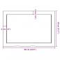 Preview: Wandregal 60x40x(2-4) cm Massivholz Eiche Unbehandelt