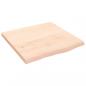 Preview: Wandregal 60x60x(2-4) cm Massivholz Eiche Unbehandelt