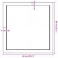 Preview: Wandregal 60x60x(2-4) cm Massivholz Eiche Unbehandelt