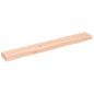Preview: Wandregal 80x10x4 cm Massivholz Eiche Unbehandelt