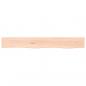 Preview: Wandregal 80x10x4 cm Massivholz Eiche Unbehandelt
