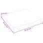Preview: Wandregal 60x60x(2-6) cm Massivholz Eiche Unbehandelt
