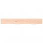 Preview: Wandregal 80x10x2 cm Massivholz Eiche Unbehandelt