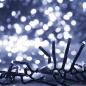 Preview: LED-Lichterkette mit 400 LEDs Kaltweiß 7,4 m PVC