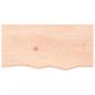 Preview: Wandregal 80x40x(2-4) cm Massivholz Eiche Unbehandelt