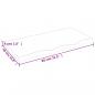 Preview: Wandregal 80x40x(2-4) cm Massivholz Eiche Unbehandelt