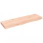 Preview: Wandregal 100x30x(2-6) cm Massivholz Eiche Unbehandelt