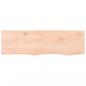 Preview: Wandregal 100x30x(2-4) cm Massivholz Eiche Unbehandelt
