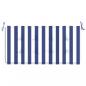 Preview: Gartenbank-Auflage Blau&Weiß Gestreift 120x50x3 Oxford-Gewebe