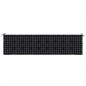 Preview: Gartenbank-Auflage Schwarz Karomuster 200x50x3 cm Stoff
