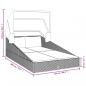 Preview: Sonnenliege mit Faltdach Schwarz 200x114x128 cm Poly Rattan