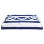 Preview: Palettenkissen Blau Weiß Gestreift 70x70x12 cm Stoff