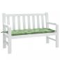 Preview: Gartenbank-Auflage Blattmuster 120x50x7 cm Stoff