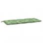 Preview: Gartenbank-Auflage Blattmuster 120x50x7 cm Stoff