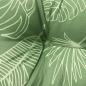 Preview: Gartenbank-Auflage Blattmuster 120x50x7 cm Stoff