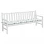 Preview: ARDEBO.de - Gartenbank-Auflage Blattmuster 200x50x7 cm Stoff