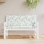 Preview: ARDEBO.de - Gartenbank-Auflagen 2 Stk. Blattmuster 120x50x7 cm Stoff